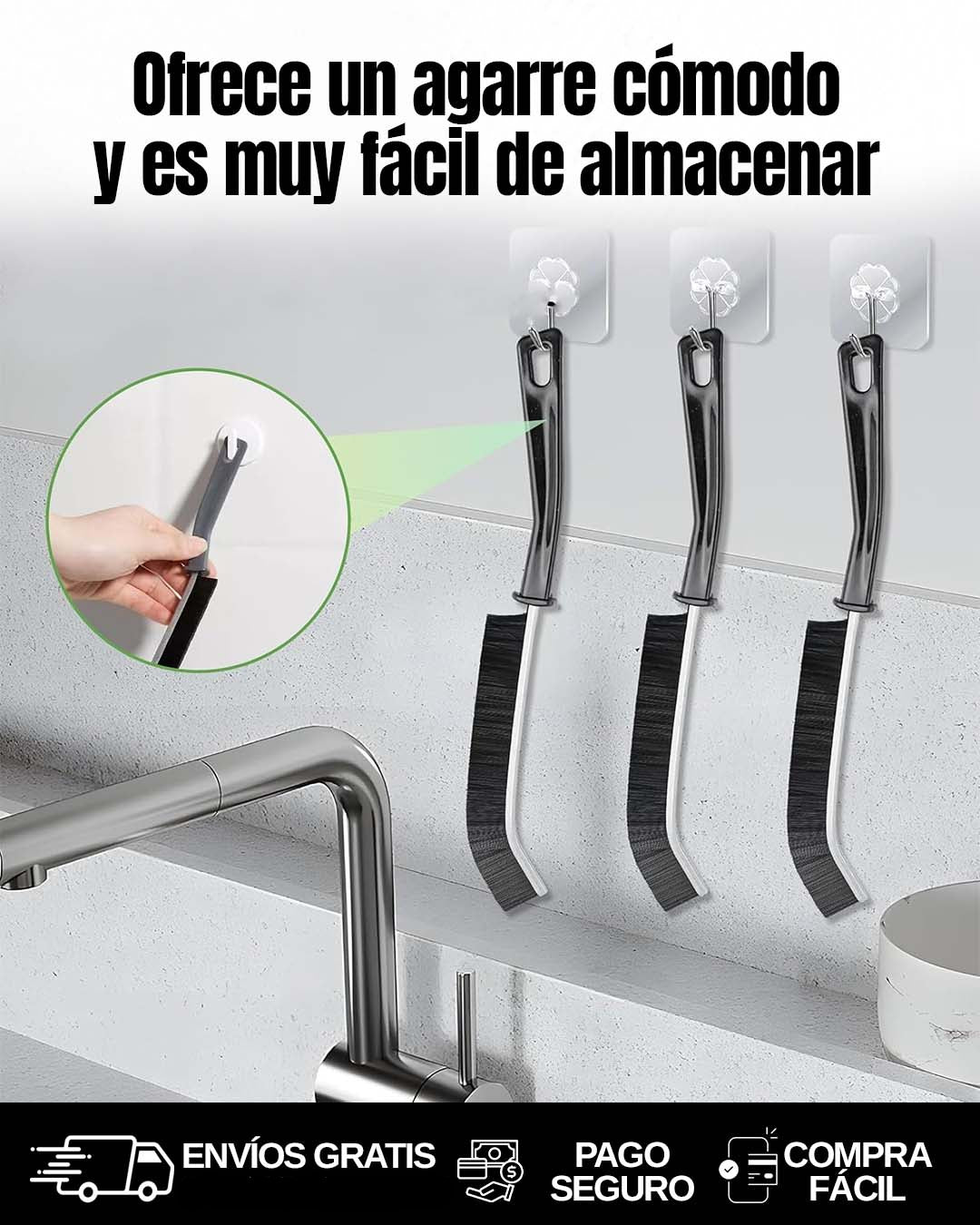 Set de Cepillos LimpiaEsquinas 360° - 🎁 PROMO 3 UNIDADES 🎁