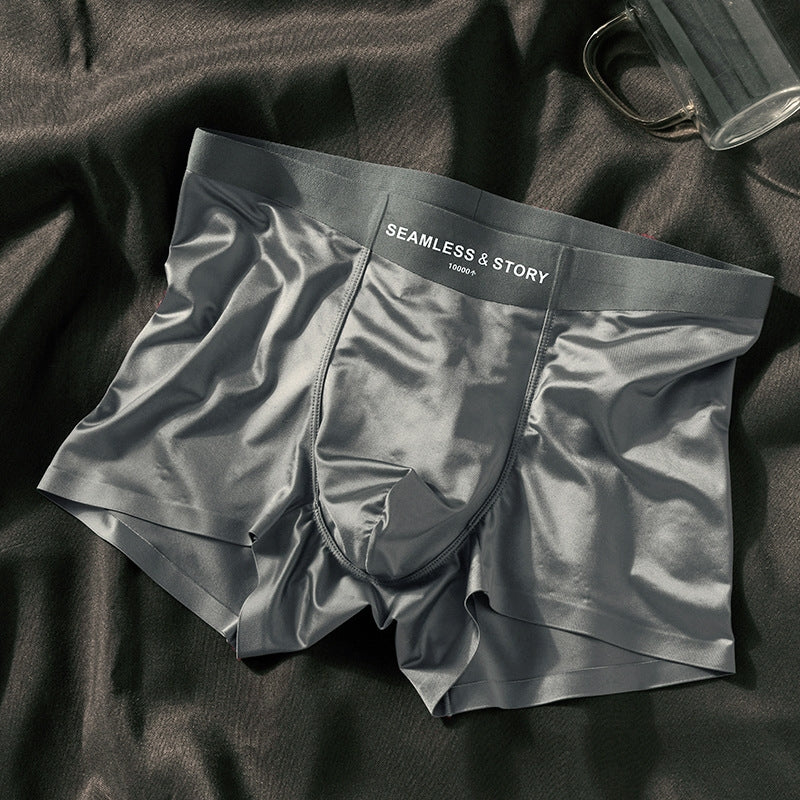 Bóxer de Seda Elegante para Hombre – Ropa Interior de Hielo de Seda Natural con Seda de Mora y Tecnología Antibacterial