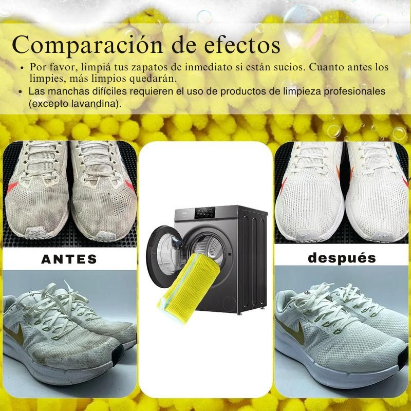 Bolsa para Lavar Zapatos de Microfibra Chenille – Protección Suave y Eficaz en Lavado a Máquina