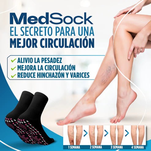 MedSocks® – Medias de compresión con turmalina iónica para aliviar la neuropatía, fascitis plantar y várices
