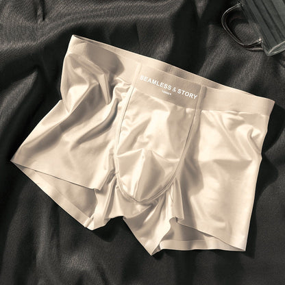 Bóxer de Seda Elegante para Hombre – Ropa Interior de Hielo de Seda Natural con Seda de Mora y Tecnología Antibacterial