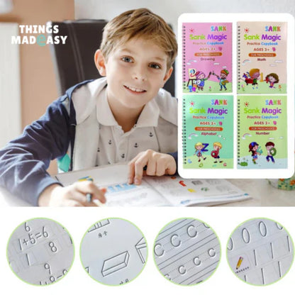 Set Cuaderno Mágico (4 Cuadernos + Lapicero mágico)